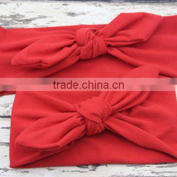 New Fashion Mom and me Headband Turban Headband Pair Set Top Knotted Headband Set Baby and Mommy Cotton Headwrap Set photo-5