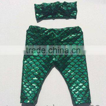 Baby Toddler Girls Little Mermaid Leggings Mermaid Pants Mermaid Capris photo-4