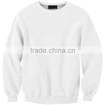 Long sleeves oversized blank white sweatshirts for customize