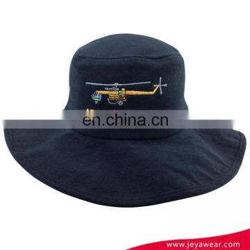 Best selling cheap bucket hat custom navy blue bucket hat with embroidery