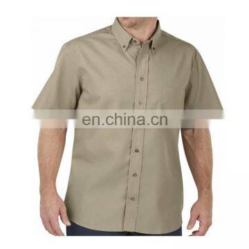 Wholesale Cheap Mens Latest Design Short Sleeve Mechanic Office Button Down Oxford Working Uniform Work Shirts