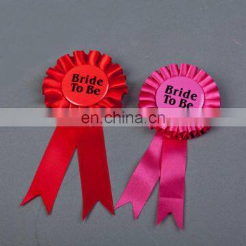 HEN-0018 Bride To Be Badge Wedding Bachelorette Hen Night Party pink Badge