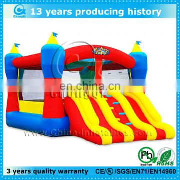 good sale inflatable slide with castles, cheap inflatable combo castle with slide for sale