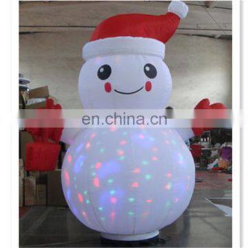 High Quality Funny Christmas Decoration Snowman with LED Light Inflatable