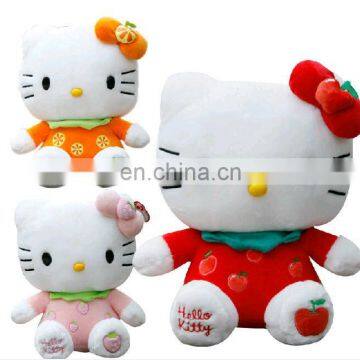 Top quality cute hello kitty plush toys CE testing