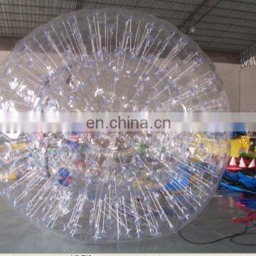 Inflatable water roller ball