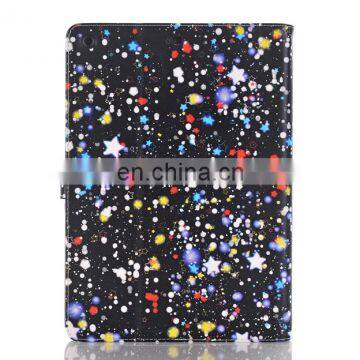 Starry Painting Book Side Flip Wallet Style PU Leather + PC Case for IPad 9.7 / IPad 9.7 (2017) / IPad 2017 IPAD 8 photo-2