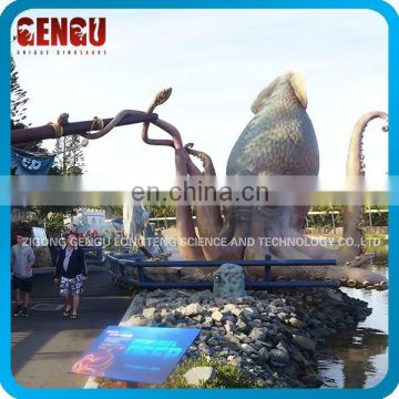 Outdoor Water Park High Quality Large Animatronic Animal Octopus