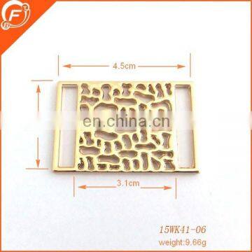 square shape fashion metal accessory for clothes