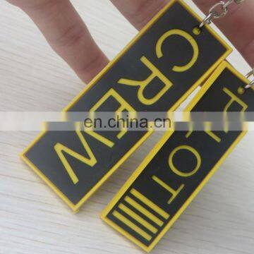 Custom 3d Soft Logo Pvc Key Chain Ring Holder photo-5