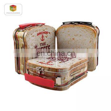 Lunch Tin Box With Handle/bread Tin Box Packaging/food Tin Box photo-5