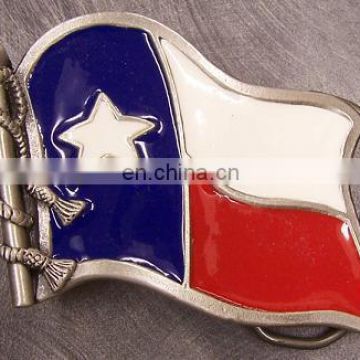 Texas flag metal belt buckle maker