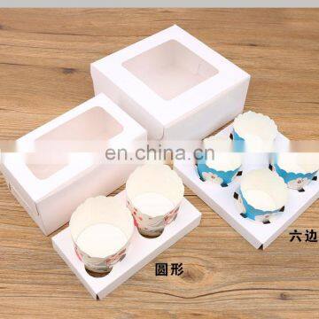 AL000900 Cup Cake Box Available In 2 Cup 4 Cups 6 Cups 12 Cups MOQ 120 pcs