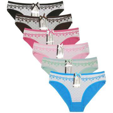 Yun Meng Ni Sexy Underwear Cute Round Dot Printing Ladies Briefs Breathable Cotton Women Panties