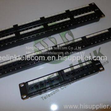 Cat6/cat5e UTP patch panel 24 port for networking