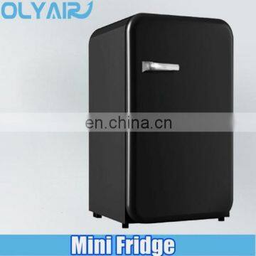 mini retro fridge with door handle