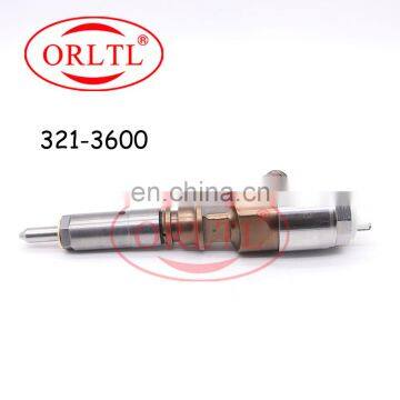 ORLTL 321-3600 Common Rail Diesel Injector 321 3600 (3213600) Original CAT Fuel Injection For Tracked Excavator 320D