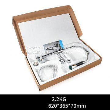 Hot and Cold Mixed Water Multifunctional Spring Pull Kitchen Faucet