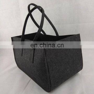 China Factory Durable Felt Firewood Basket Packing Bag for Firewood Carrier Tote Bag photo-2