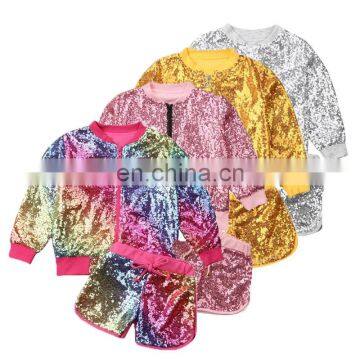 Clothing Sets 2020 Summer Toddler Girls Long Sleeve + Shorts 2pcs Outfits Kids Clothes Boys Children Tracksuit Suit