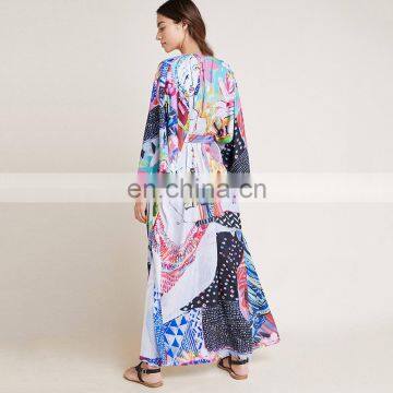Print Cover up Beach Woman Pareo Beach Cover up Robe de Plage Bikini Cover up Saida de Praia Sarong Swimsuit Cover up Beachwear photo-3