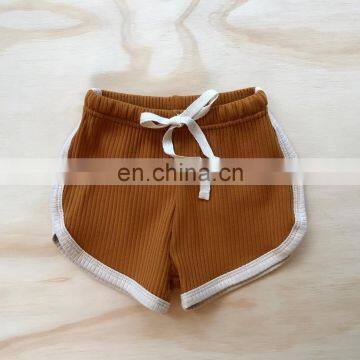 Wholesale Factory Direct Onesie New Summer Baby Boys Girls Ribbed Shorts photo-3