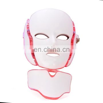 YK-L01 7 Colors Infrared Light Face and Neck Whitening Facial Mask Face Lifting LED light Therapy Mask