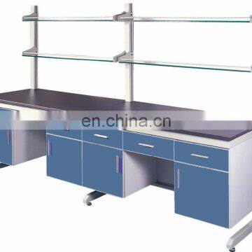 steel and wood wall lab bench table and Lab furniture manufacturer make in China