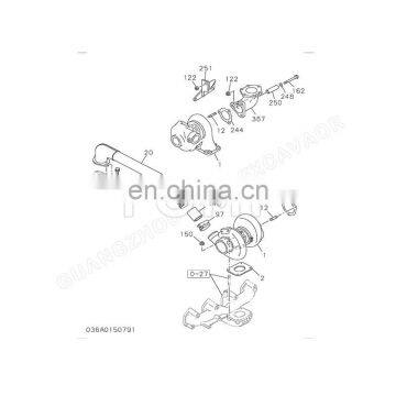 China Supplier ZX110 ZX110-AMS ZX110-E ZX110-HCME Turbocharger 8972234281 8972234282 8972234283 Turbo For Diesel Engine