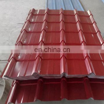 prime brick red corrugated steel sheet for roofing from China supplier