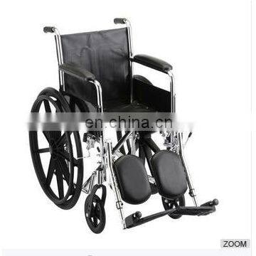 Heavy duty manual wheelchair elevating leg rest with full length armrest wheel chair price