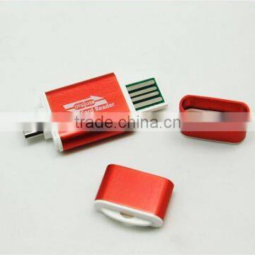 Aluminium Alloy TF card Micro USB OTG Smart Card Reader