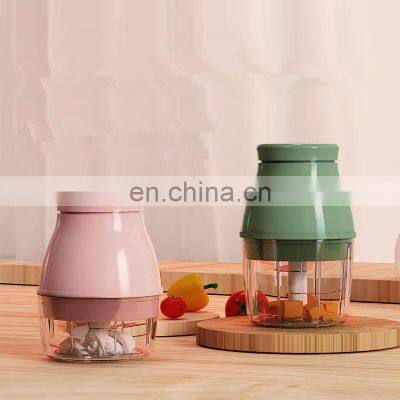 Kitchen Appliances 45W 100ML 250ML Rechargeable Portable Electric Food Chopper Mini Garlic Food Chopper