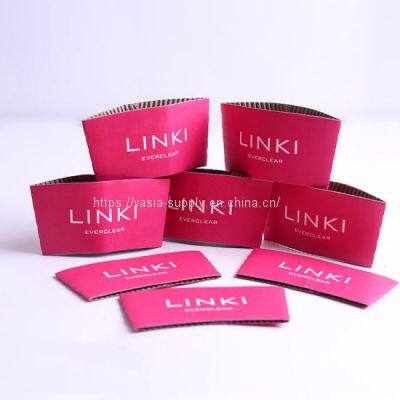 Custom printed disposable full color custom coffee sleeves cup holder