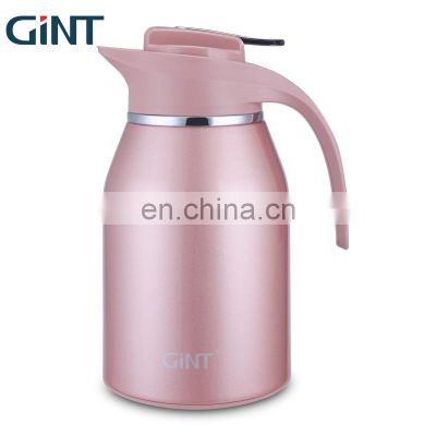 GiNT 1L Food Grade Eco Friendly Stainless Steel Outer Glass Inner Coffee Pots