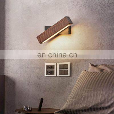 Hot Sell LED Wall Lamp Bedside Reading Room Wood Loft Night Light
