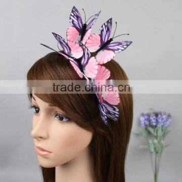 High - Quality Girls Fascinator Cloth Simulation Butterfly Headband Hairband Quality Choice