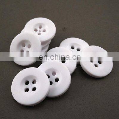 Engraved Logo Custom Two 4 Hole Flat Elastic Soft Shirt Rubber Garment Button photo-3