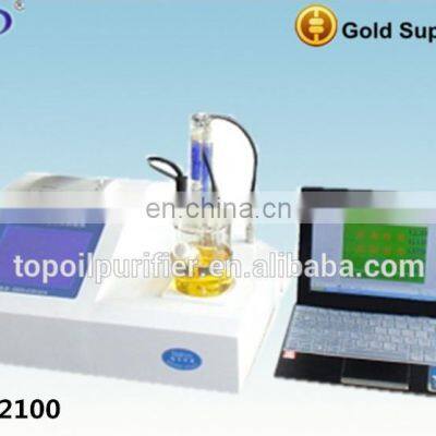 Karl Fischer coulometric method moisture testing machine (TP-2100), closed titration system