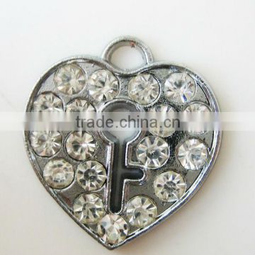 DIY rhinestone heart shape pendant (SH-088)