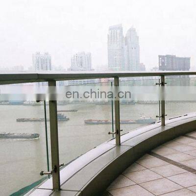 High quality indoor and outdoor aluminum alloy tempered glass guardrail handrail made in China