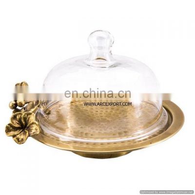 bowl with glass lid dome