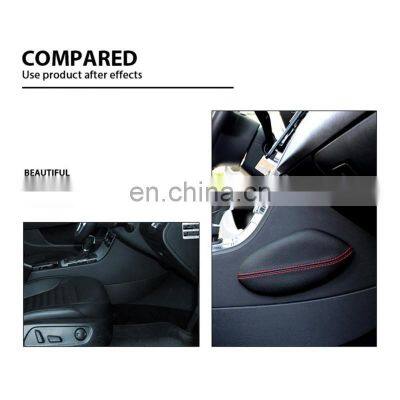 Car Foot Support Pillow Leg Support Car Seat Cushion Leather Leg Cushion Knee Pad Thigh Support Pillow Car Interior Accessories