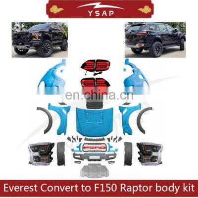 New Design Conversion Body Kit for Everest Convert to F150 Raptor Body Kit