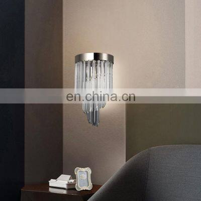 HUAYI High Performance Bedroom Living Room Modern Hotel Corridor Decoration Customized Crystal Wall Lamp