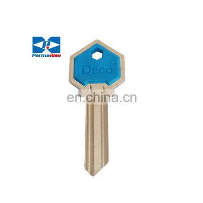 Wholesale Brass Plastic head blank door key appartment door key blanks