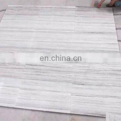 White wood vein marble stone shower  wall panel , marble tub surround panels