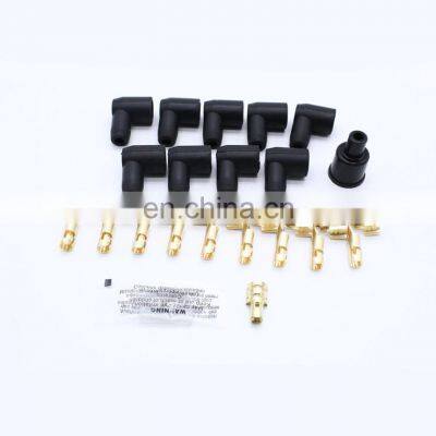 Ceramic Hi Temp Straight 180 Degree Spiral Core 8.0mm Boot Spark Plug Wires Set