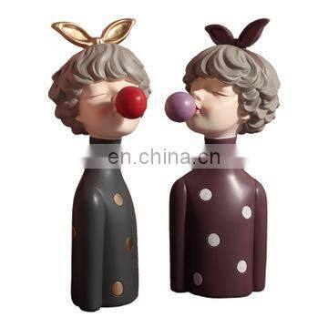 Modern Home Decor Tabletop Creative Art Cute Gift Cartoon Handmade S Size Resin Character Statue Girls Crafts Ornaments