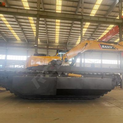 High Efficiency Amphibious Excavator for Rough Terrain Operations